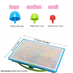 Educational Mushroom Nail DIY Toy Set 3D Puzzle Game