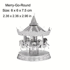 Metal 3D Jigsaw Puzzle DIY Assembly Playground Building