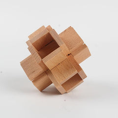Wooden Kongming Lock Puzzle for Office and Kids