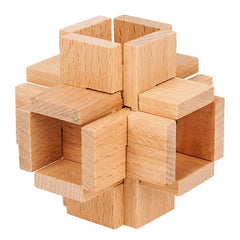 Wooden Kongming Lock Puzzle for Office and Kids
