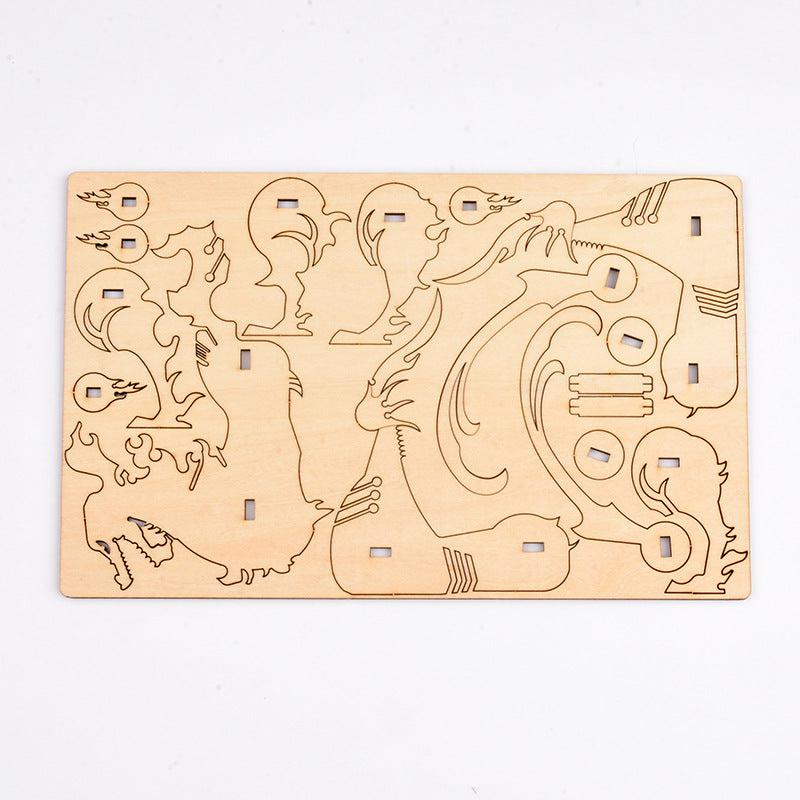 Wooden 3D Jigsaw Puzzle Animal Toy for Kids
