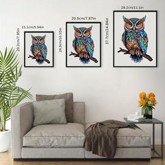 Owl Wooden Puzzle Decompressing Toy Home Decoration Painting