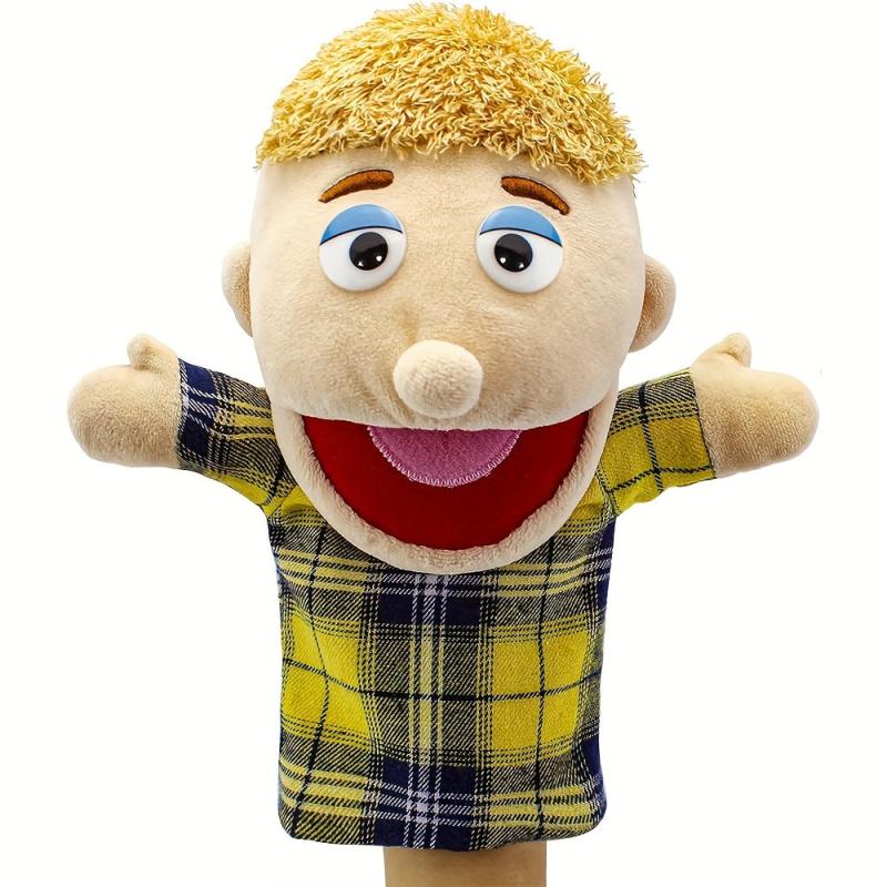 1pc Family Hand Puppets Mom Dad Siblings Plush Hand Puppets Toys Role Play