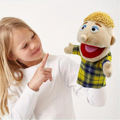 1pc Family Hand Puppets Mom Dad Siblings Plush Hand Puppets Toys Role Play