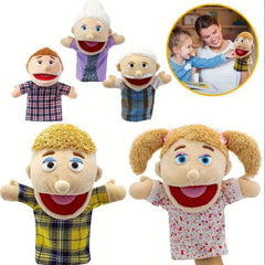 1pc Family Hand Puppets Mom Dad Siblings Plush Hand Puppets Toys Role Play