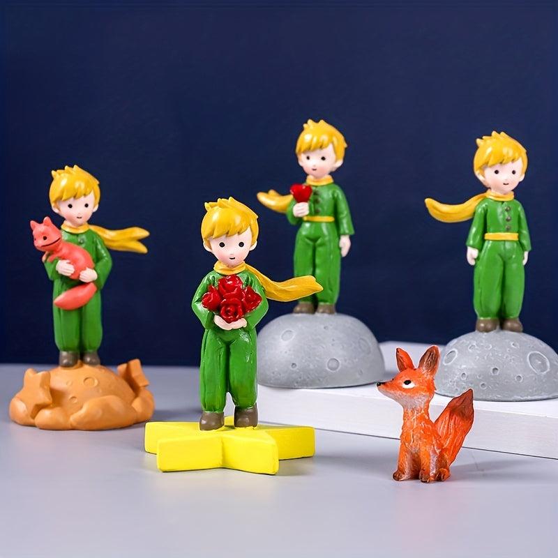 Little Prince And Fox Cake Baking Flower Props DIY Resin Crafts Ornaments