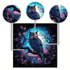 Creative Owl Wooden Puzzles - Fun Shapes for Kids & Adults