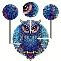 Owl Alien Wooden Puzzle Game Gift For Family
