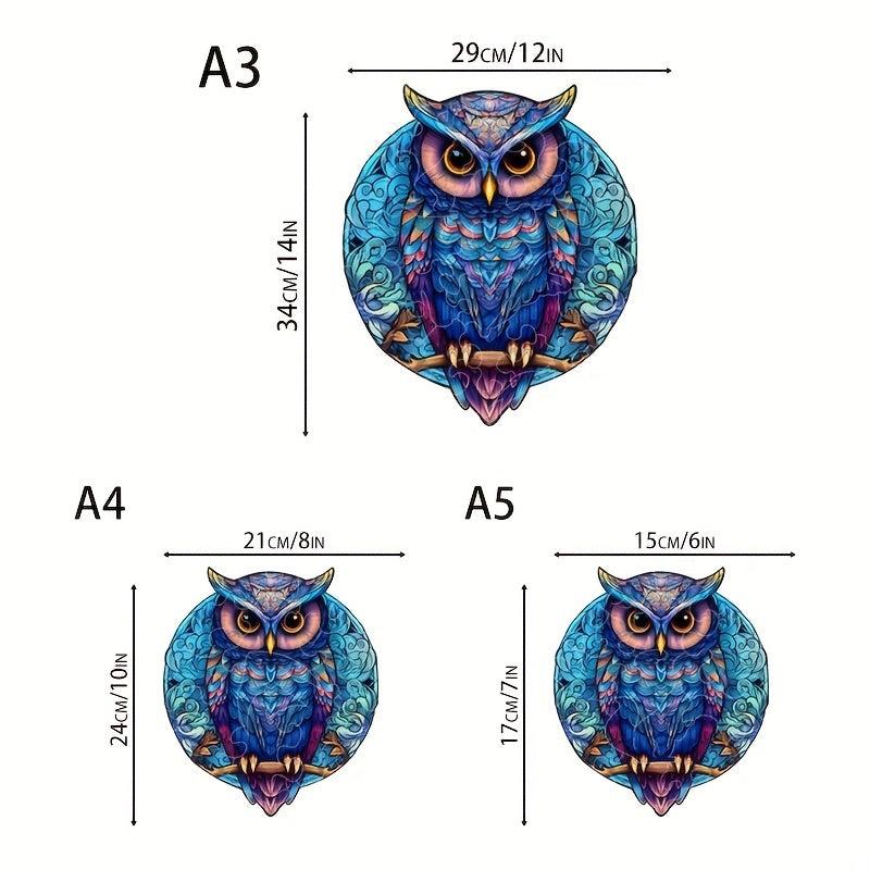 Owl Alien Wooden Puzzle Game Gift For Family