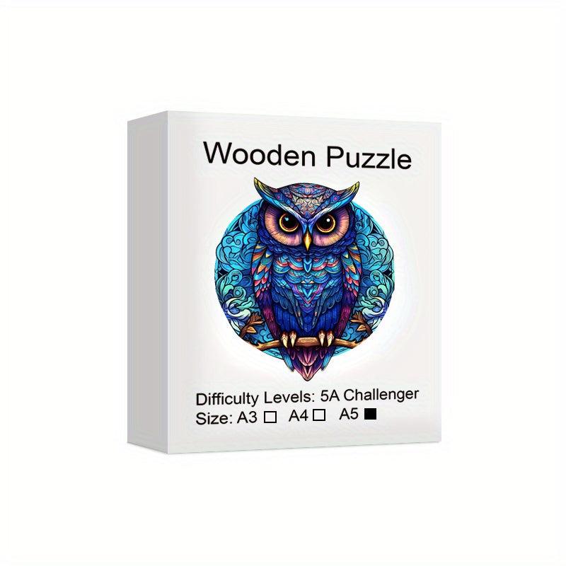 Owl Alien Wooden Puzzle Game Gift For Family