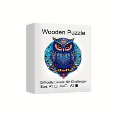 Owl Alien Wooden Puzzle Game Gift For Family