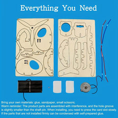 Brain-Stimulating 3D Wood Jigsaw Puzzle Kit - Fun DIY Model for Kids & Adults