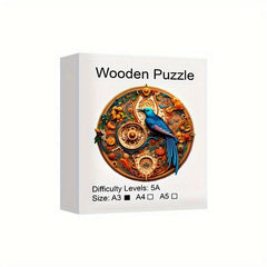 Wooden Bird-Shaped Puzzle Challenge for Mind