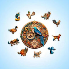 Wooden Bird-Shaped Puzzle Challenge for Mind