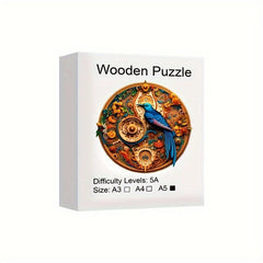 Wooden Bird-Shaped Puzzle Challenge for Mind
