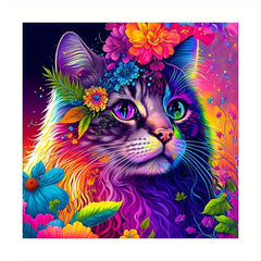 Colorful Cat Bridal Puzzle Special Shaped Animal Jigsaw Puzzle Adult Decompressi