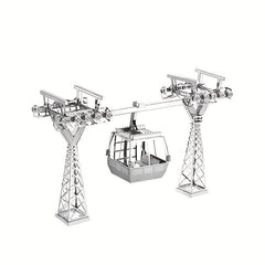 3D Metal Jigsaw Puzzle DIY Cable Car Model Educational Toy