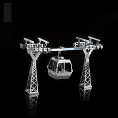3D Metal Jigsaw Puzzle DIY Cable Car Model Educational Toy