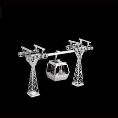 3D Metal Jigsaw Puzzle DIY Cable Car Model Educational Toy