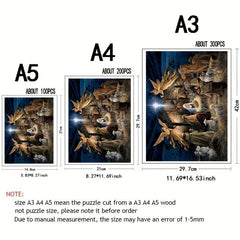 Animal Shaped Wooden Jigsaw Puzzles - Fun Challenge for Adults