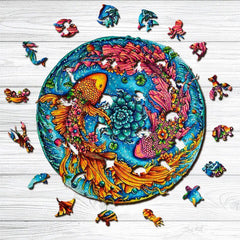 Wooden Koi Fish Puzzle - Unlock Nature's Beauty