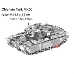 3D Metal Jigsaw Puzzle Model DIY Assembly Tank Series Chief Tank Gift