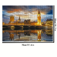 Westminster Palace 1000pc Jigsaw Puzzle Night View Houses Of Parliament