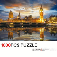 Westminster Palace 1000pc Jigsaw Puzzle Night View Houses Of Parliament