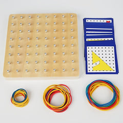 Montessori Shape Rubber Nail Board Puzzle Toy for Kids