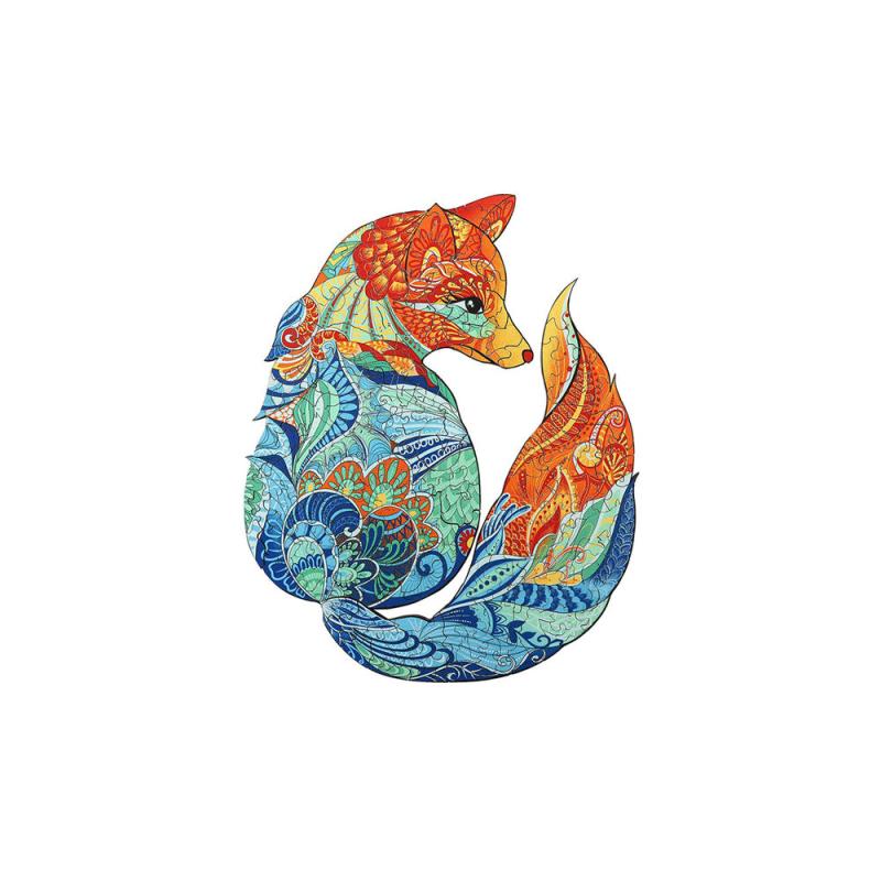 Fox Wood Puzzle Kid Toy A3 A4 A5 Size Puzzle Box
