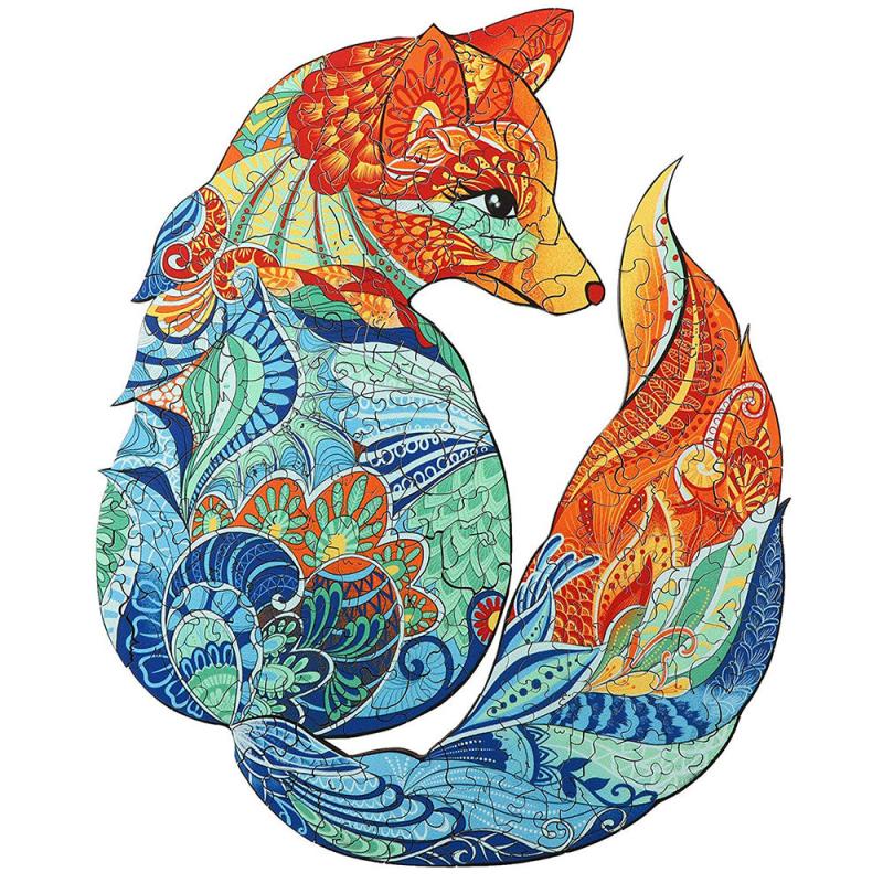 Fox Wood Puzzle Kid Toy A3 A4 A5 Size Puzzle Box