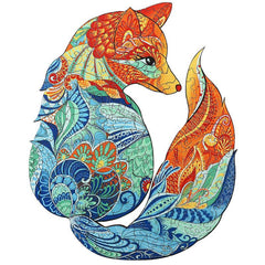 Fox Wood Puzzle Kid Toy A3 A4 A5 Size Puzzle Box