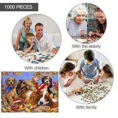1000 Piece Dog Puzzles for Adults - Family Game