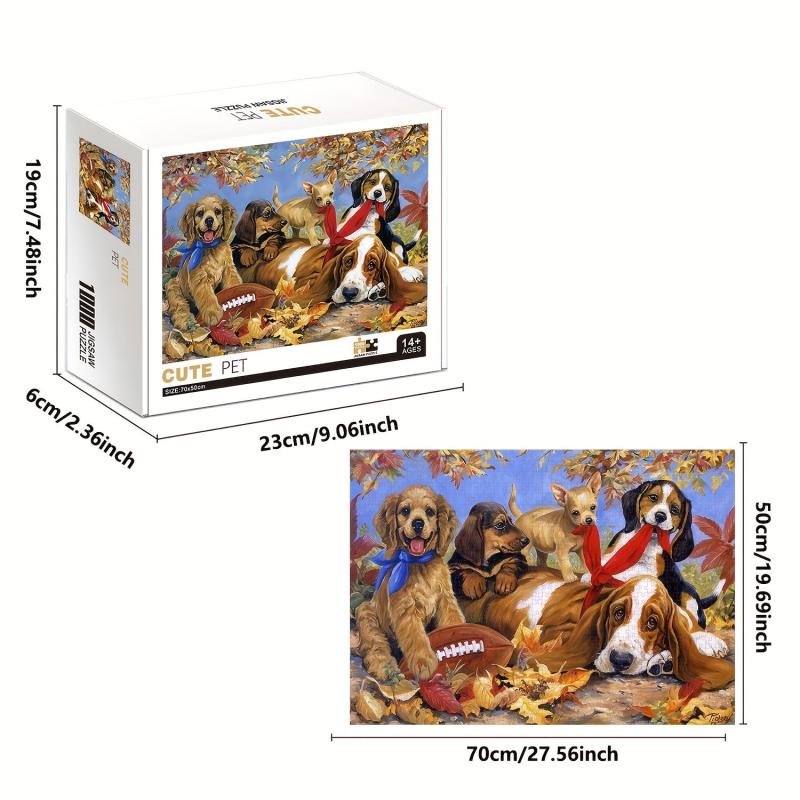 1000 Piece Dog Puzzles for Adults - Family Game