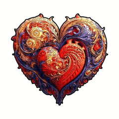 Mechanical Heart Wooden Puzzle for Adults
