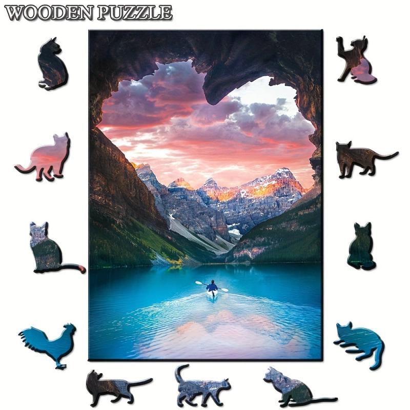 Wooden Animal Shaped Jigsaw Puzzles - Perfect Gift for Adults & Teens