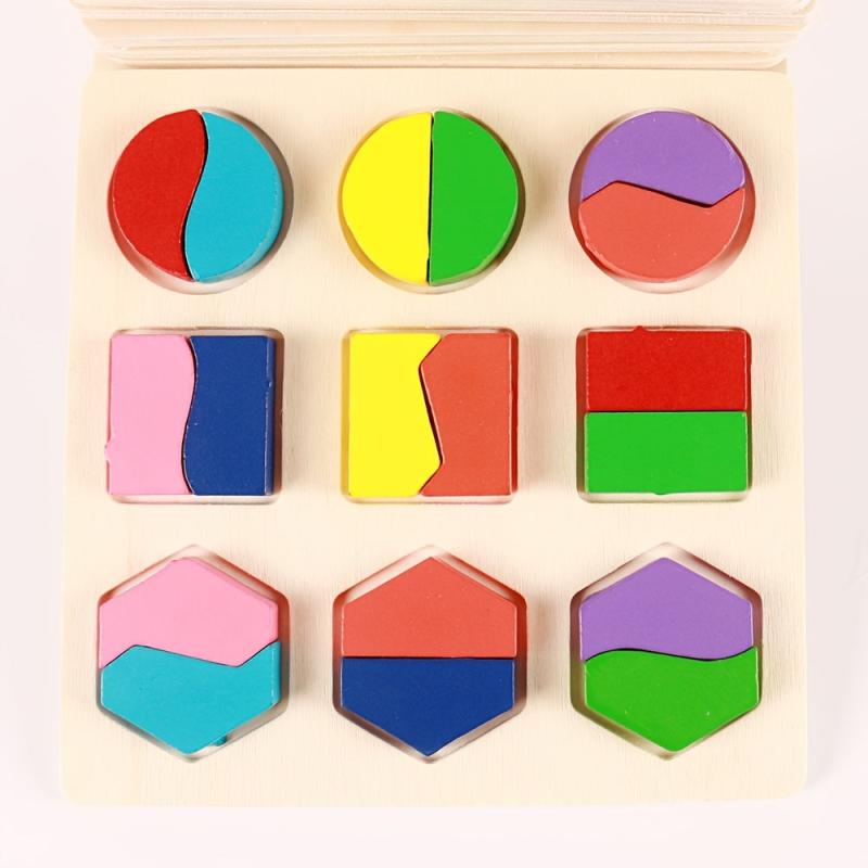 Wooden 3D Puzzles Montessori Games for Kids