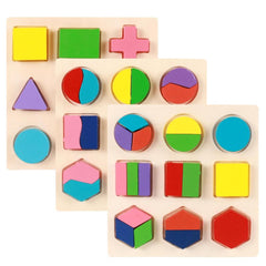 Wooden 3D Puzzles Montessori Games for Kids