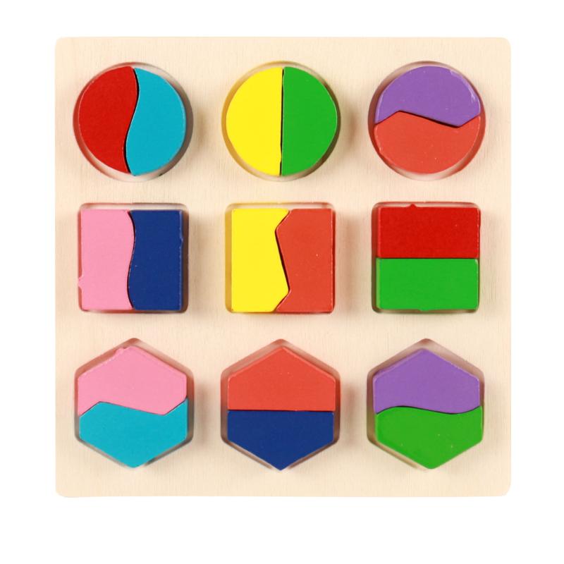 Wooden 3D Puzzles Montessori Games for Kids