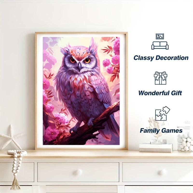 Owl Wooden Jigsaw Puzzle Animal Educational Toy for Adults