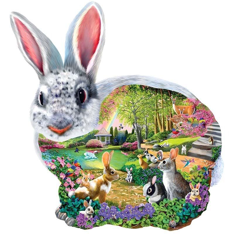 Rabbit Forest Puzzle Challenging DIY Crafts Christmas Wooden Jigsaw P
