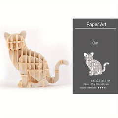 3D Puzzle Animal Assembly Kit Creative DIY Ornament Model