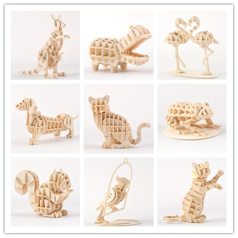 3D Puzzle Animal Assembly Kit Creative DIY Ornament Model