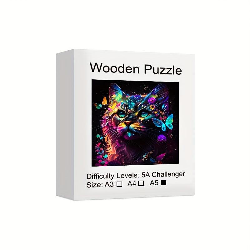Wooden Animal Puzzle Educational Game Toys for Adults and Children