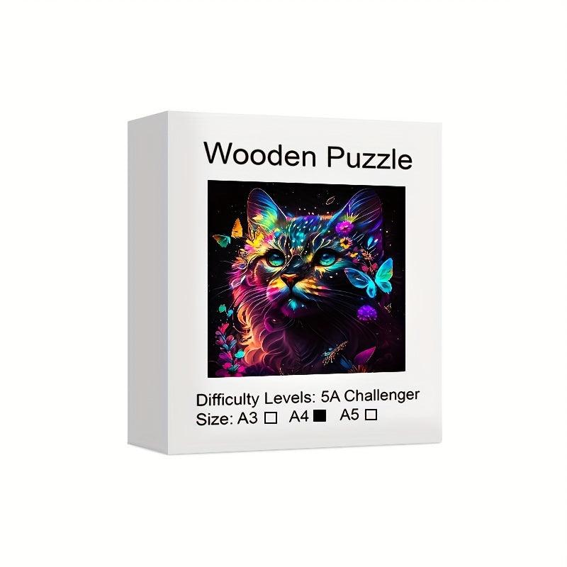 Wooden Animal Puzzle Educational Game Toys for Adults and Children