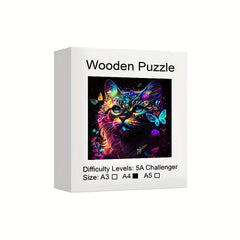 Wooden Animal Puzzle Educational Game Toys for Adults and Children
