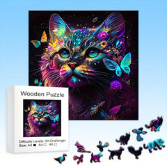 Wooden Animal Puzzle Educational Game Toys for Adults and Children