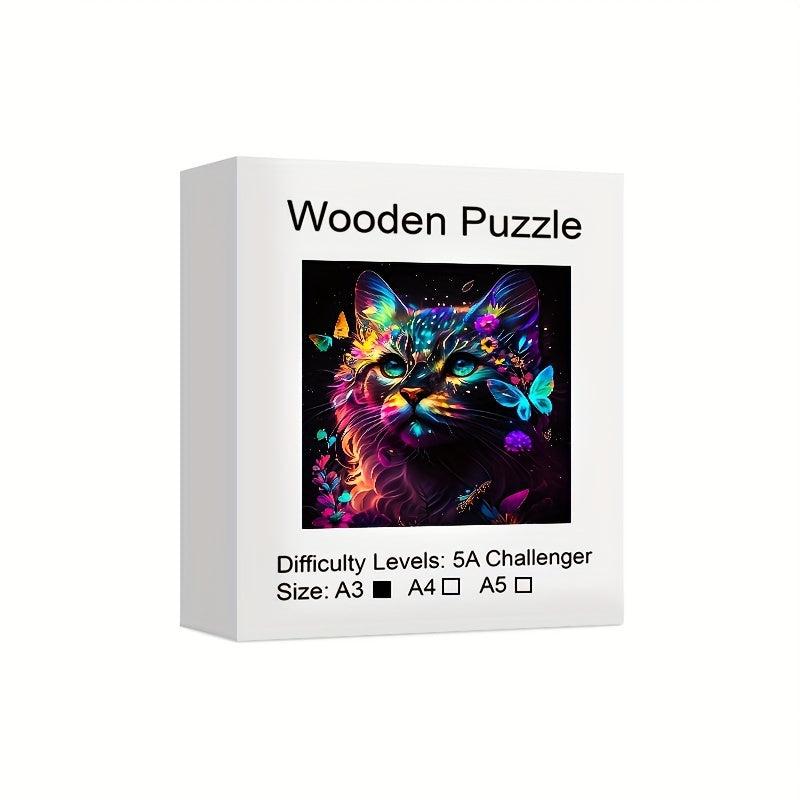 Wooden Animal Puzzle Educational Game Toys for Adults and Children