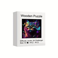 Wooden Animal Puzzle Educational Game Toys for Adults and Children