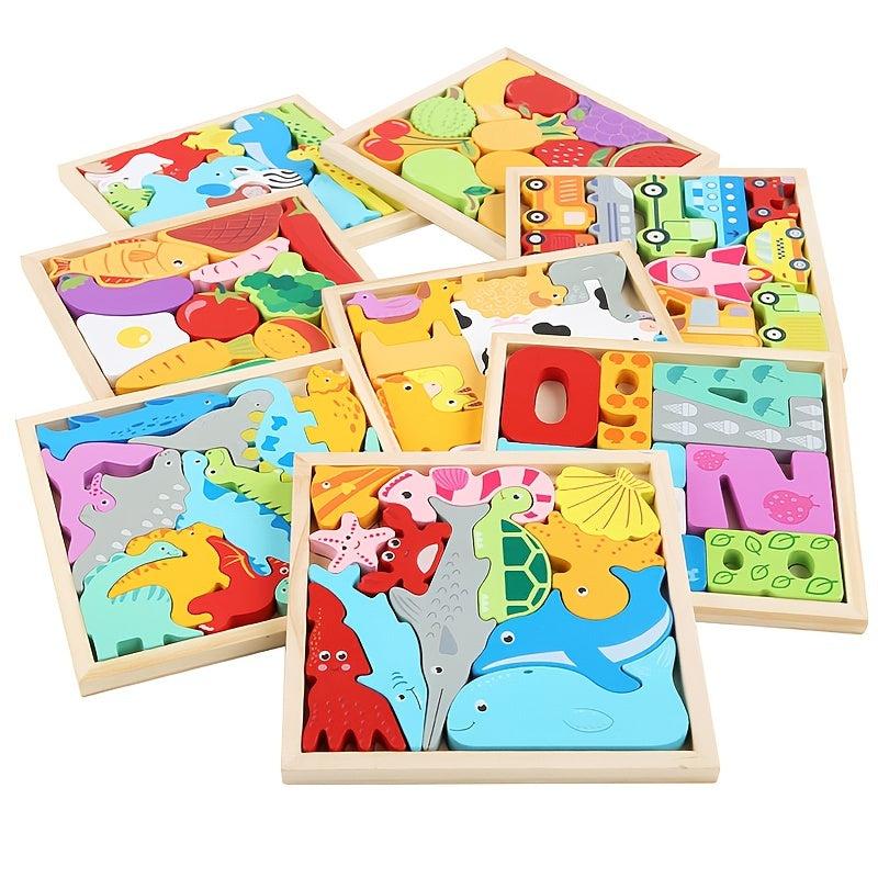 3D Puzzles for Kids Animal Fruit & Veggie Games